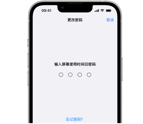 故城iPhone屏幕维修分享iPhone屏幕使用时间密码忘记了怎么办 